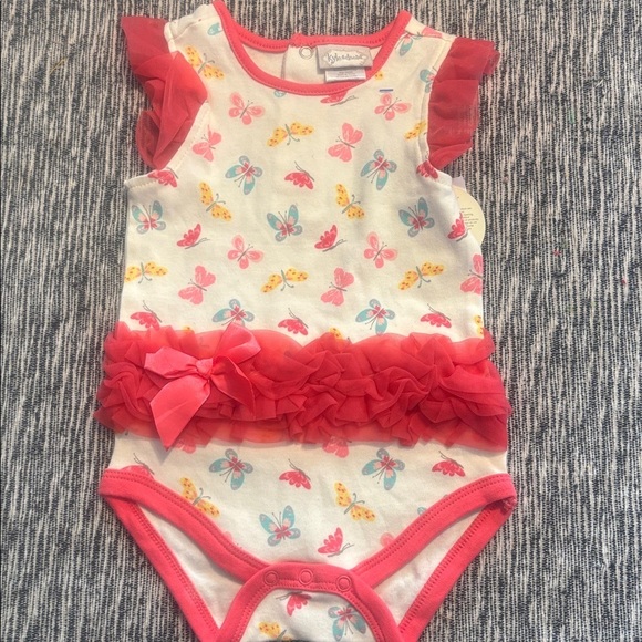 kyle & deena Other - Kyle and Deena pink butterfly ruffle Baby Clothes